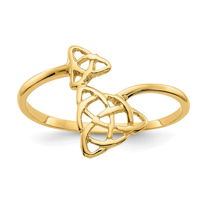 14K Yellow Gold Polished Celtic Knot Ring