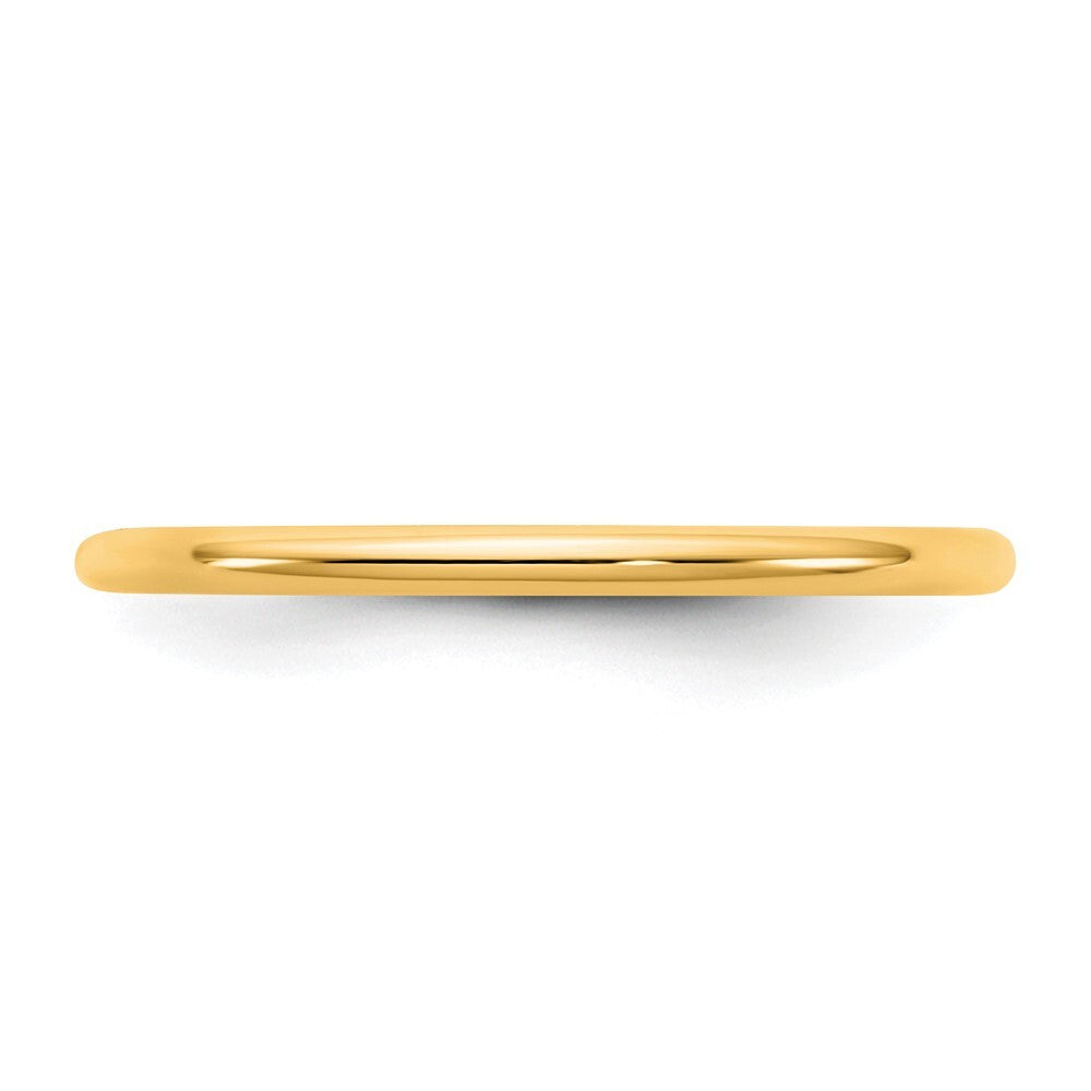 14K Yellow Gold 1.5mm Standard Comfort Fit Band Size 8