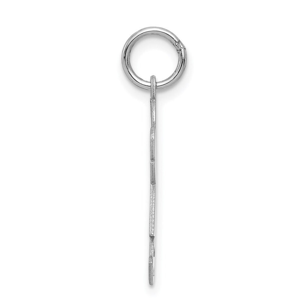 14k White Gold Kid Charm Pendant for Women