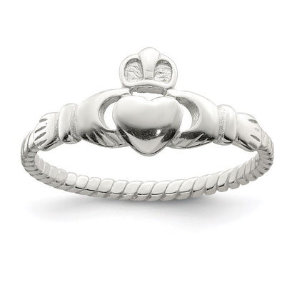 Sterling Silver Claddagh Ring Size 6