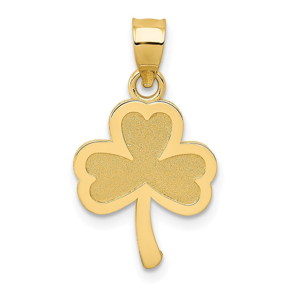 14k Yellow Gold 3-Leaf Clover Pendant