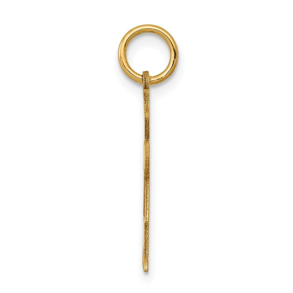 14k Yellow Gold Kid Charm Pendant for Women