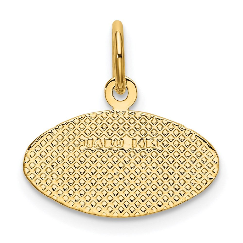 14k Yellow Gold Football Charm