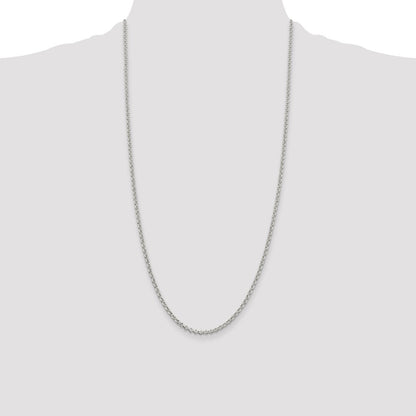 Sterling Silver 2.8mm Rolo Chain