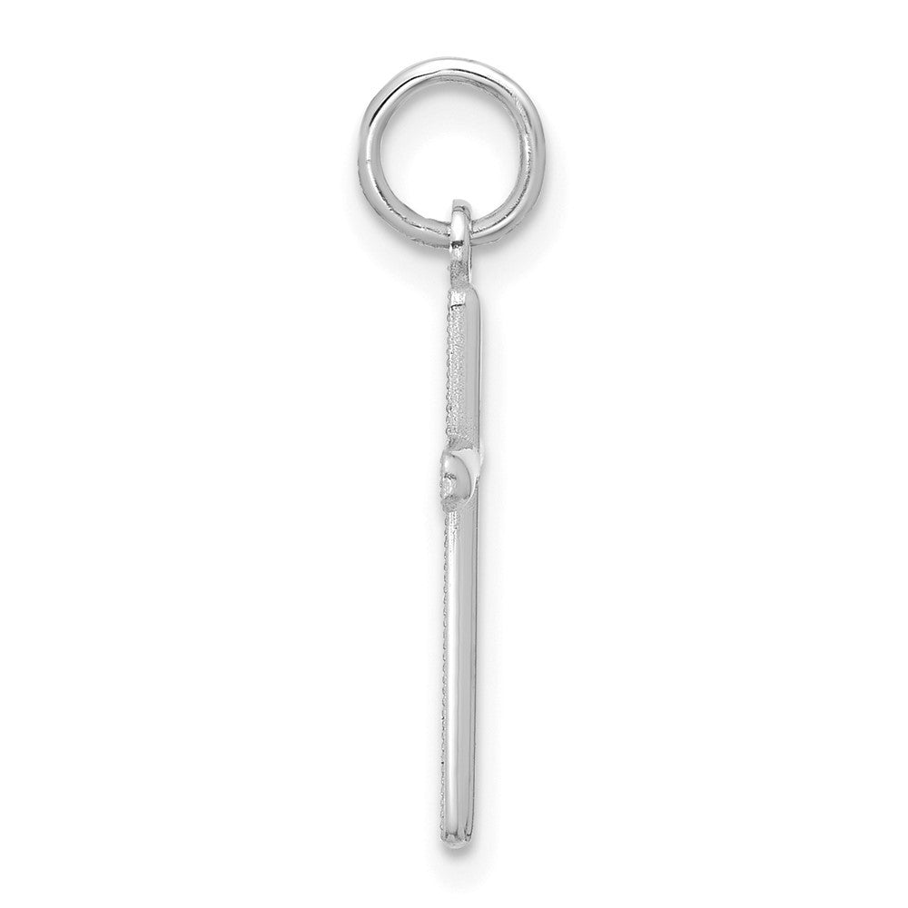 14k White Gold Cross Pendant