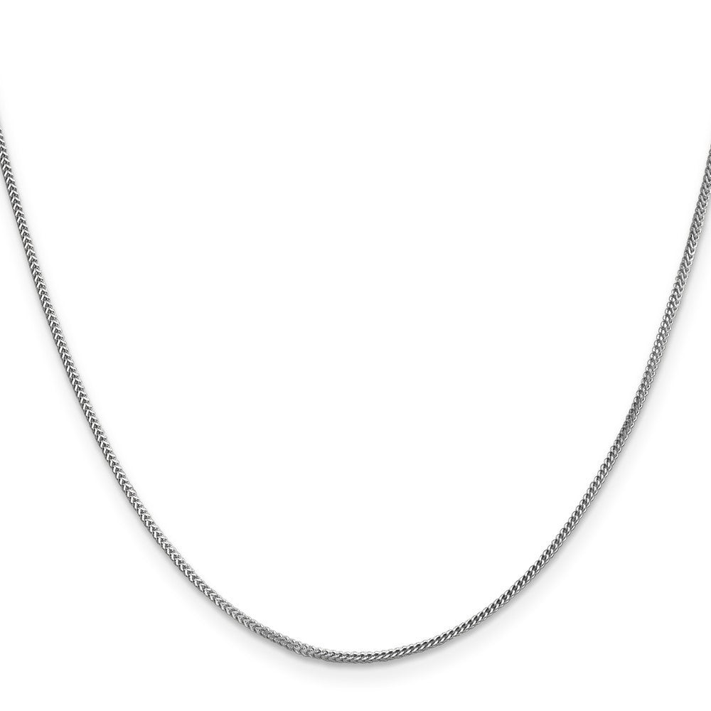 14K White Gold 18 inch .9mm Franco Chain Necklace