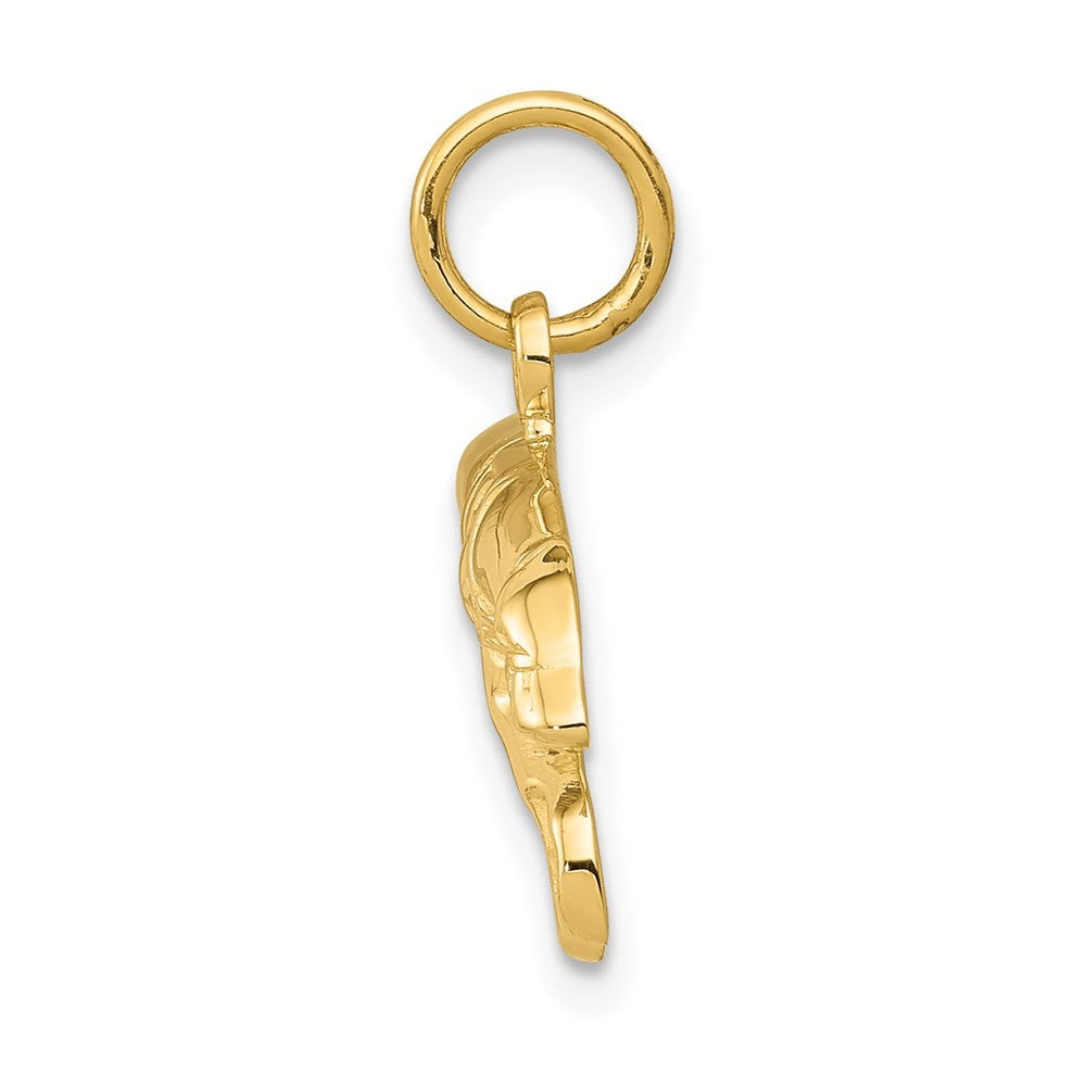 14k Yellow Gold Greyhound Charm Pendant