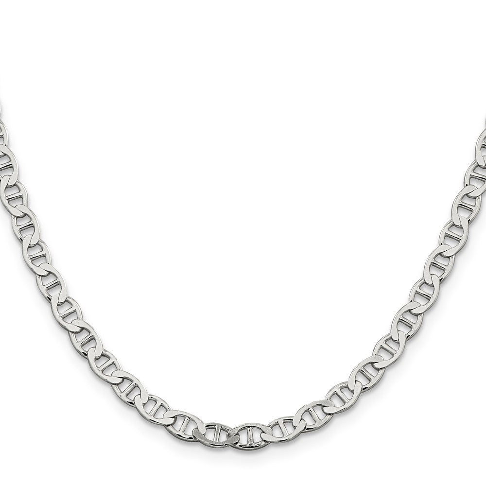 Sterling Silver 4.75mm Flat Anchor Chain Necklace