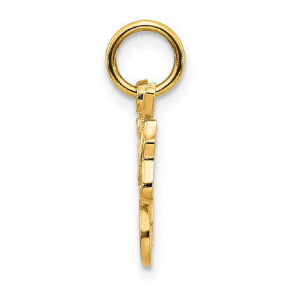 14k Yellow Gold SISTER Charm Pendant