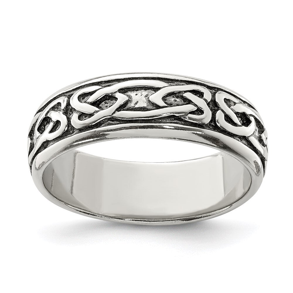 Sterling Silver Design Ring Size 11