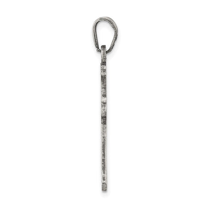 Sterling Silver Antiqued Cross Pendant Holiday Gift for Women