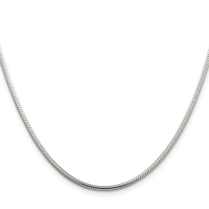 Sterling Silver 2mm Snake Chain Necklace