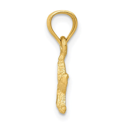 14k Yellow Gold Starfish Pendant
