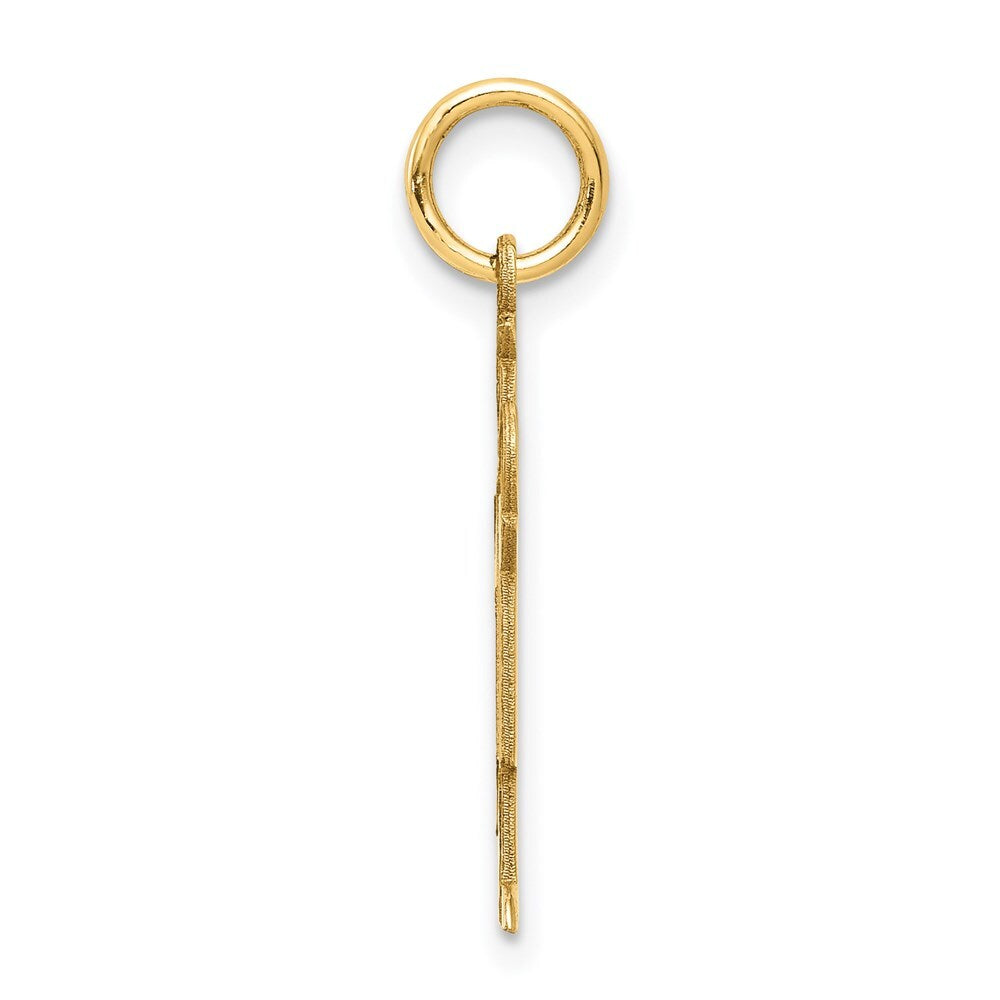 14k Yellow Gold Kid Charm Pendant for Women