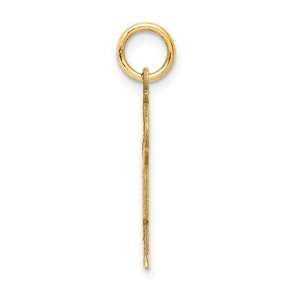 14k Yellow Gold Kid Charm Pendant for Women
