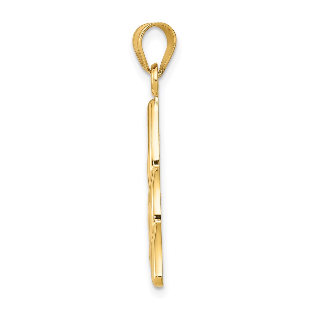 14k Yellow Gold Polished Trinity Knot Pendant