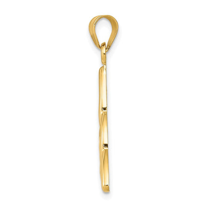 14k Yellow Gold Polished Trinity Knot Pendant