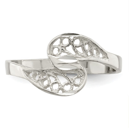 Sterling Silver Filigree Ring Size 7