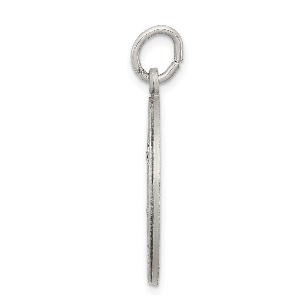 Sterling Silver Antiqued Saint Matthew Medal Pendant