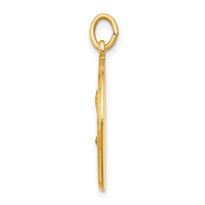 14k Yellow Gold Saint Matthew Medal Pendant for Women