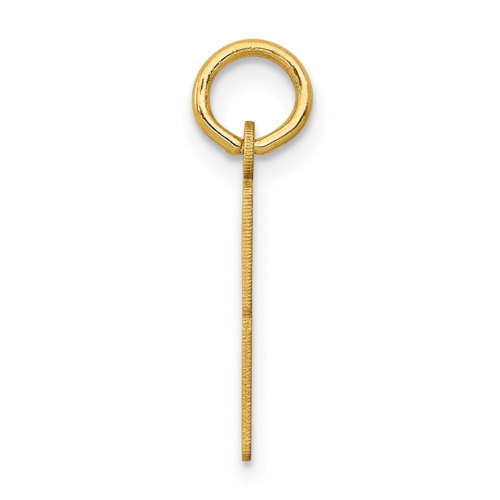 14k Yellow Gold Small Elongated Number 83 Charm Pendant for Women