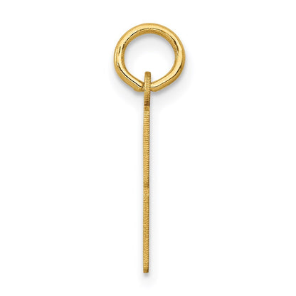 14k Yellow Gold Small Elongated Number 83 Charm Pendant for Women