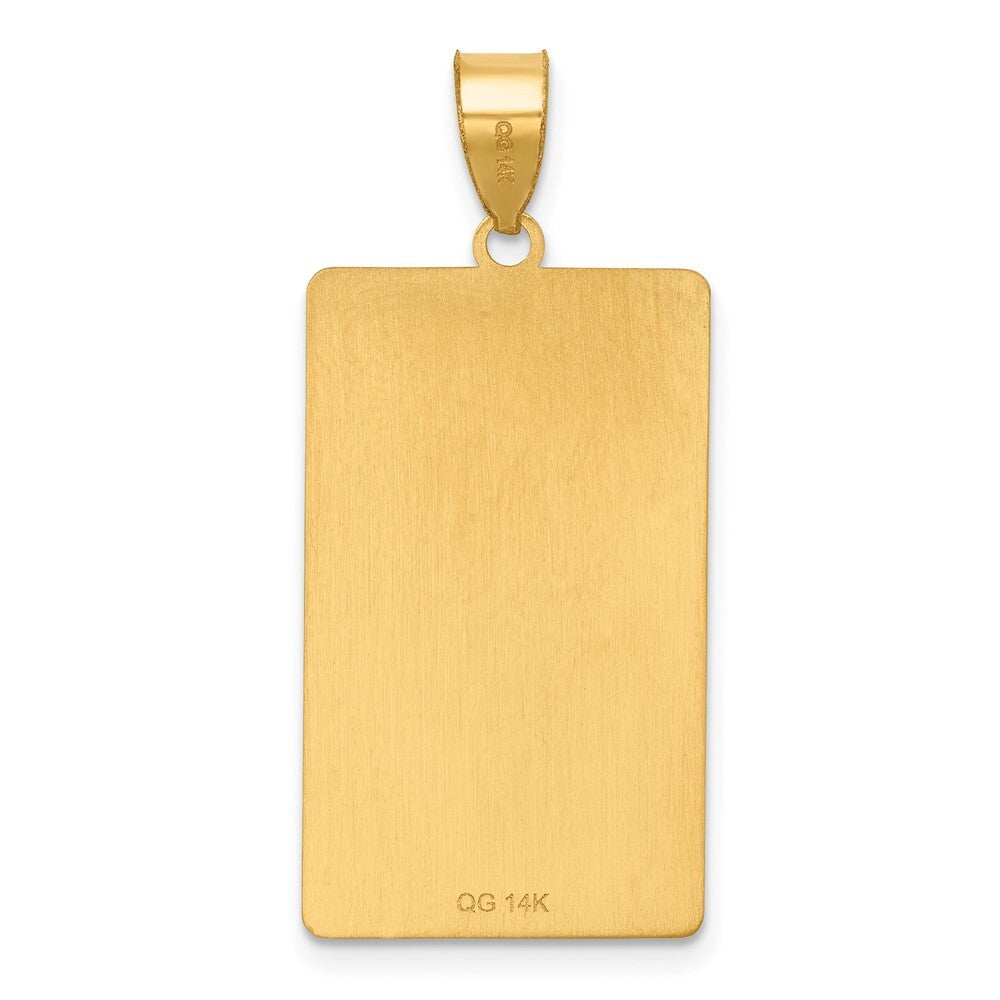 14k Yellow Gold The Devil Tarot Card Pendant for Women