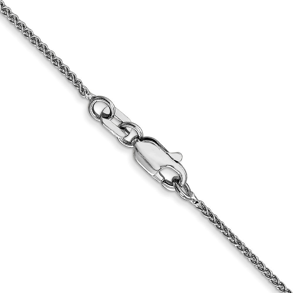 14K White Gold 22 inch 1.05mm Spiga Chain Necklace