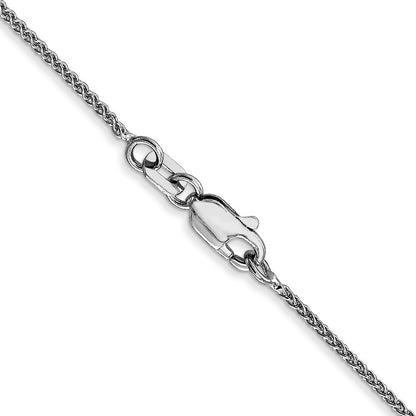 14K White Gold 22 inch 1.05mm Spiga Chain Necklace