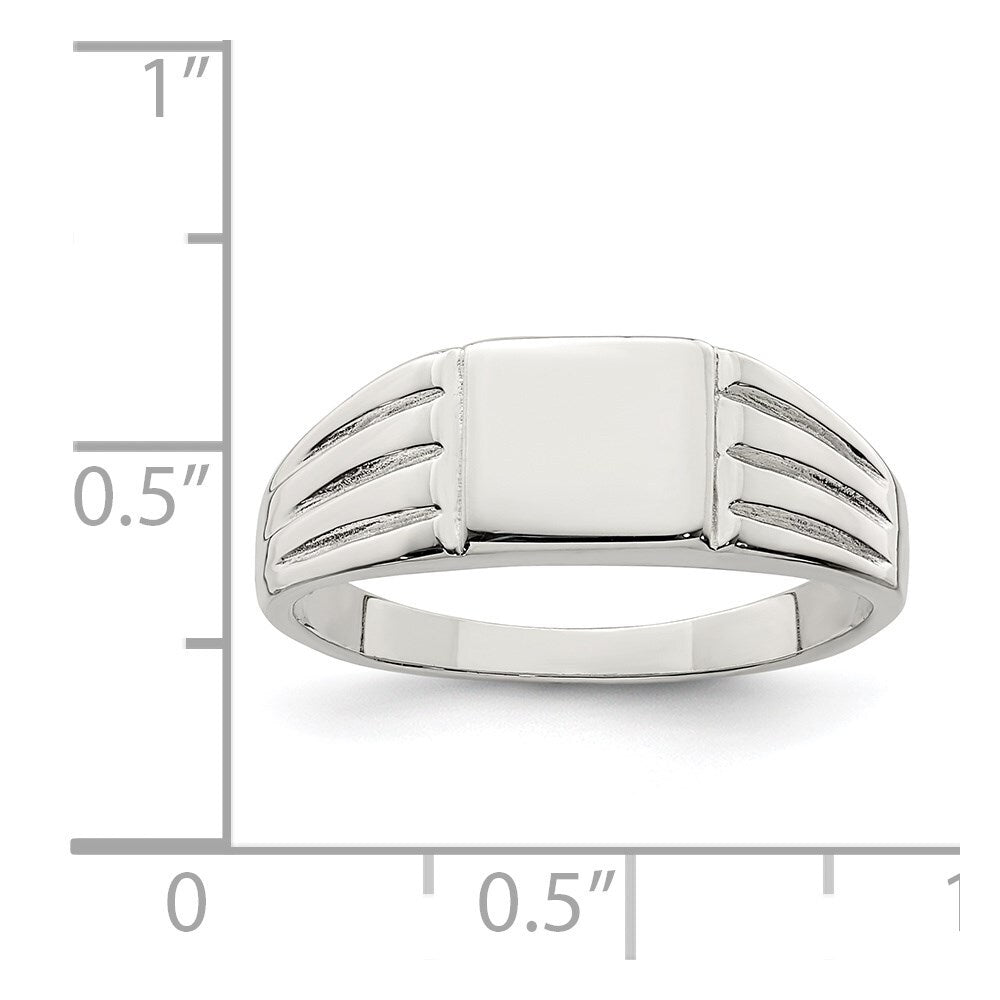 Sterling Silver Signet Ring Size 8