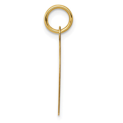 14k Yellow Gold Record Album Charm Pendant for Women