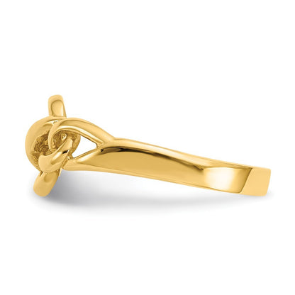 14K Yellow Gold Free Form Knot Ring