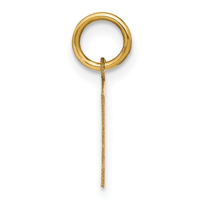 14k Yellow Gold Letter P Initial Pendant for Women