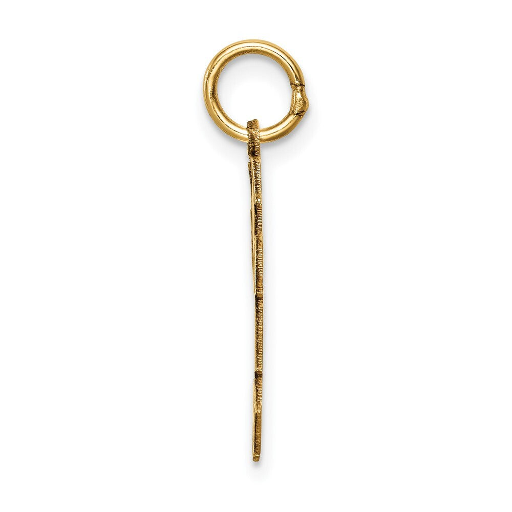 14k Yellow Gold Kid Charm Pendant for Women