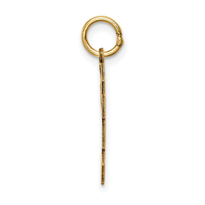 14k Yellow Gold Kid Charm Pendant for Women