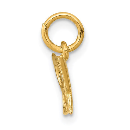 14k Yellow Gold Butterfly Charm
