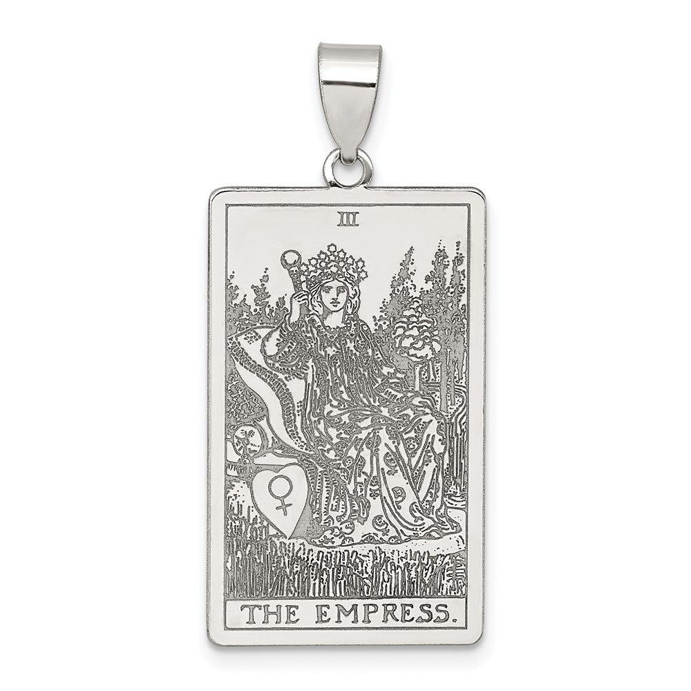 Sterling Silver The Empress Tarot Card Pendant