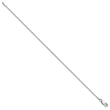 14K White Gold 7 inch .95mm Box Bracelet