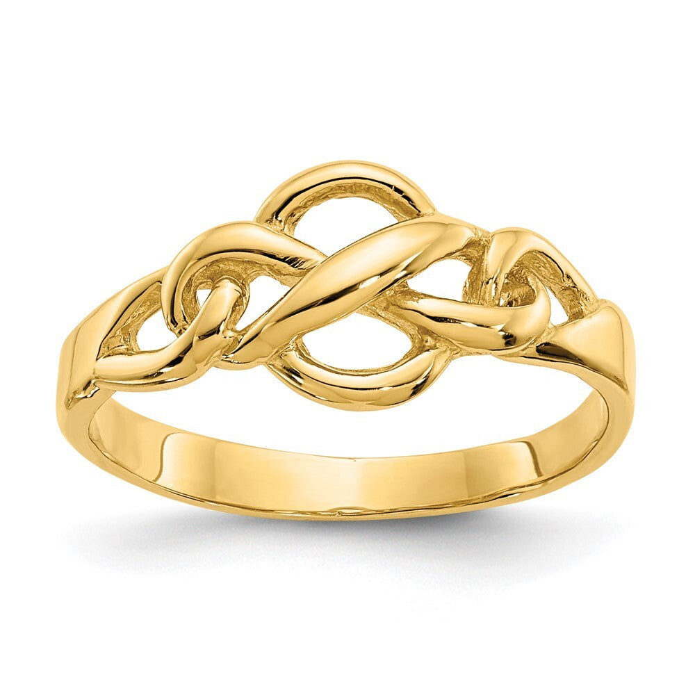 14K Yellow Gold Free Form Knot Ring