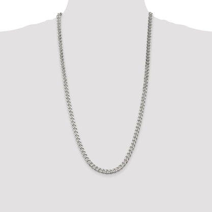 Sterling Silver 6.5mm Curb Chain