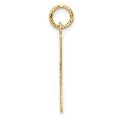 14k Yellow Gold Wednesday the First Day Calendar Pendant