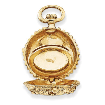 14k Yellow Gold Vintage Fancy Domed 20mm Round Locket