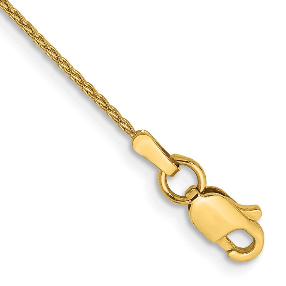 14k Yellow Gold 6 inch 1mm Parisian Wheat Bracelet