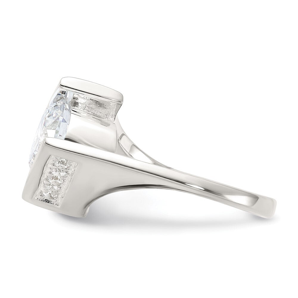 Sterling Silver Cubic Zirconia Ring Size 7
