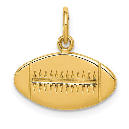14k Yellow Gold Football Charm