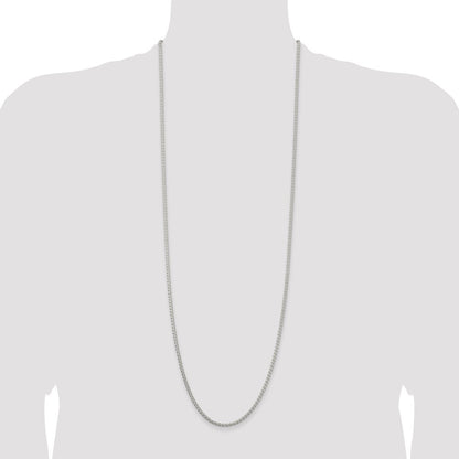 Sterling Silver 2.5mm Round Spiga Chain