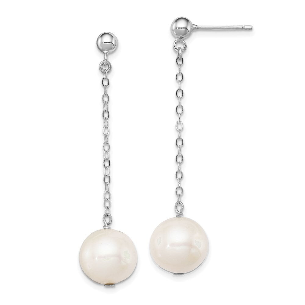 925 Sterling Silver Freshwater Cultured Pearl Dangle Earrings