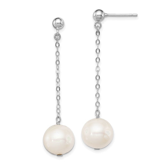 925 Sterling Silver Freshwater Cultured Pearl Dangle Earrings