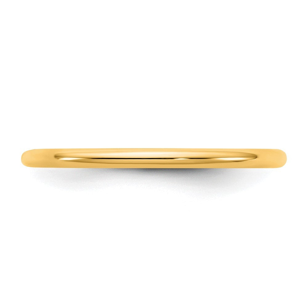 14k Yellow Gold 1.5mm Standard Comfort Fit Band Ring Size 6