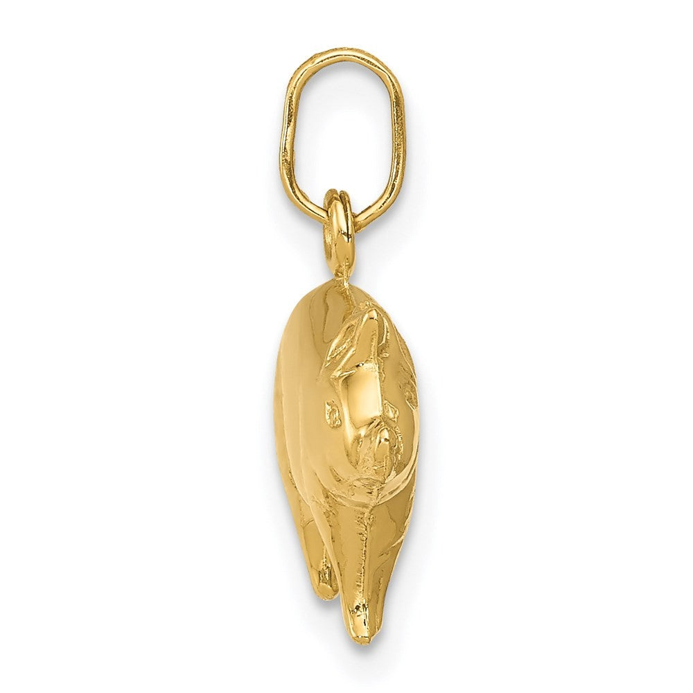 14k Yellow Gold Pig Charm